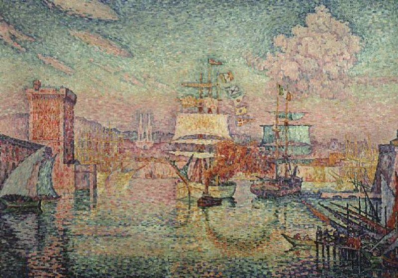 Paul Signac Entrance to the Port of Marseille China oil painting art